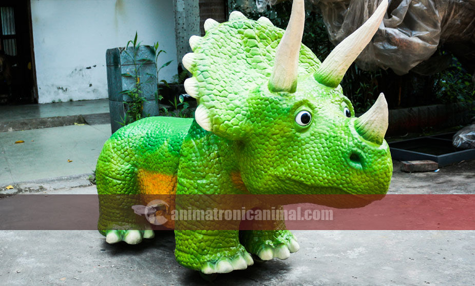 Cartoon Triceratops Toy Car