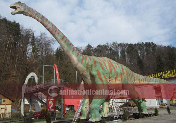 Big Dinosaur Model in Museum Outdoor