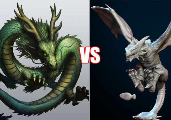 Chinese Dragon VS Western Dragon