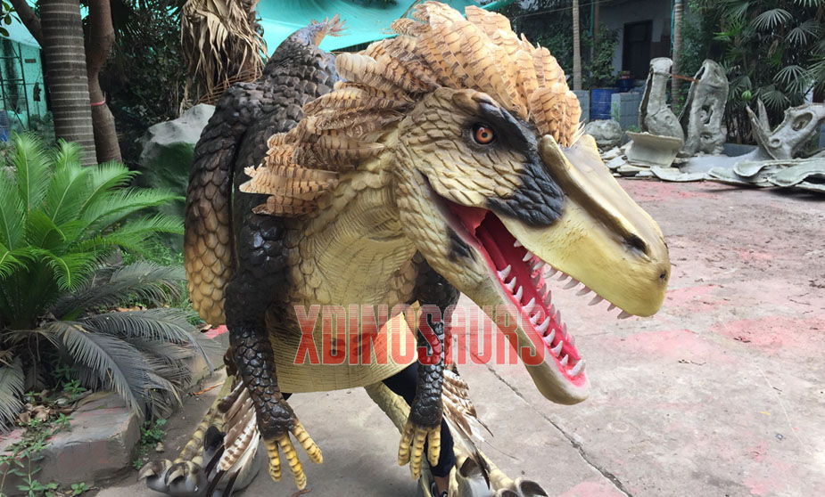 Feathered Dromaeosaurus Raptor Costume