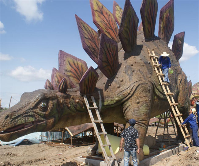 Giant Stegosaurus Model