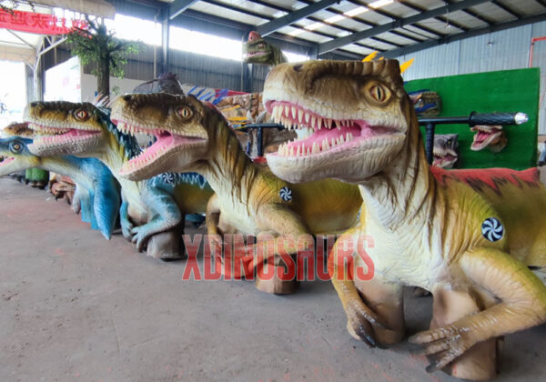 Animatronic Dinosaur Riding Cars