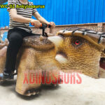 Ankylosaurus Riding Car