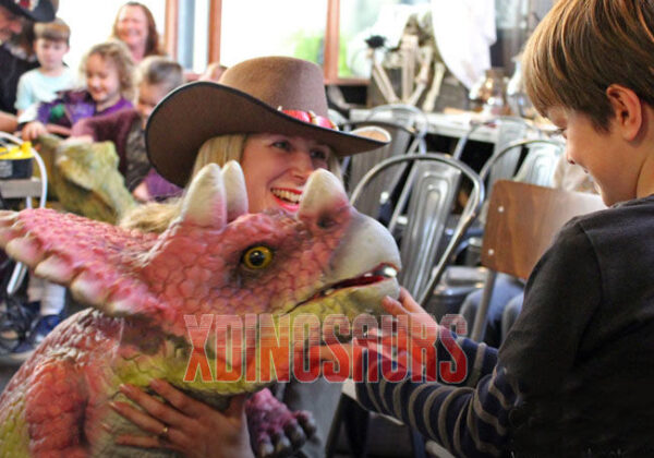 Baby Triceratops Puppet for Meet Pete Show