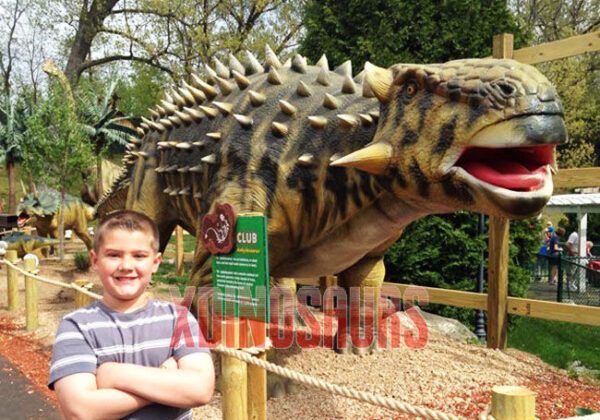 Big Ankylosaurus Model at Park