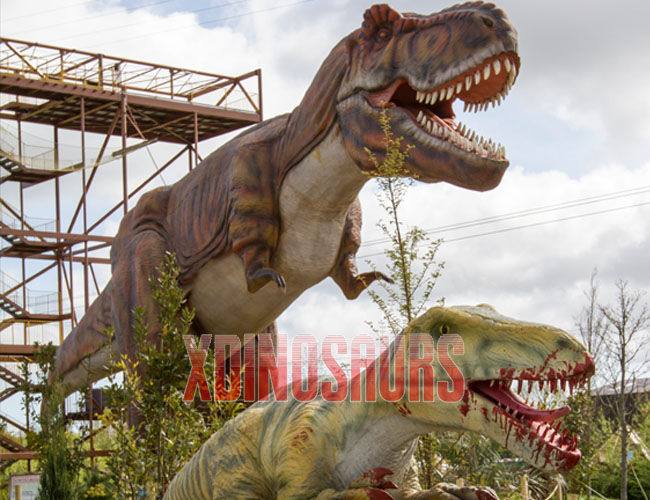 Animatronic Trex Model as Dinosaur World Decoration