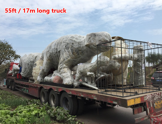 Truck to deliver animatronic dinosaur