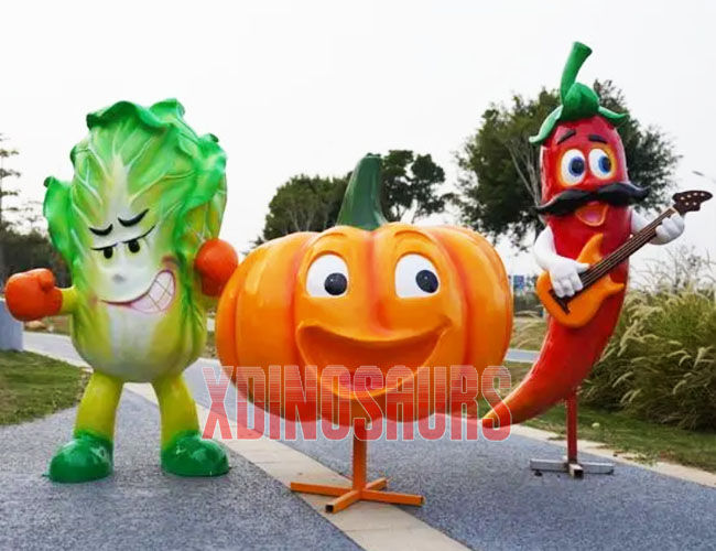 Customized Cartoon Vegetable Statues