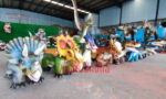 Customized Dinosaur Cars in Factory