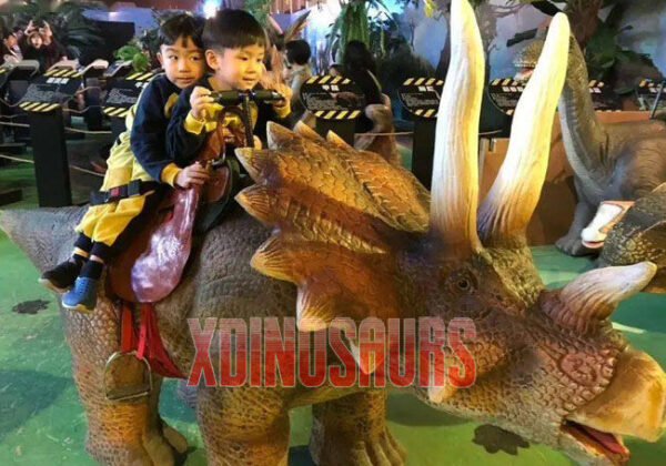 Kids Triceratops Ride at Restaurant