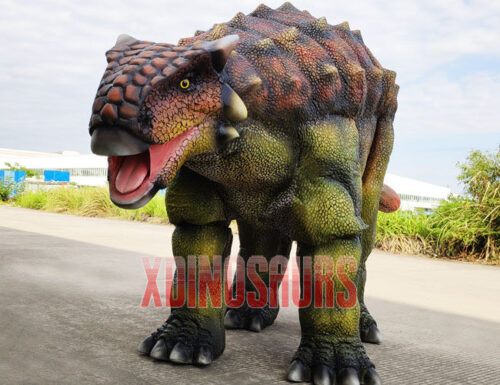 Lifelike Ankylosaurus Costume