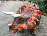 Amused Walking Triceratops Ride