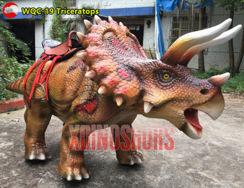 Robot Walking Triceratops Ride