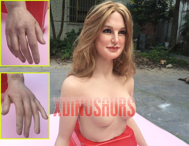 Mermaid Head Body Hands Silicone Model